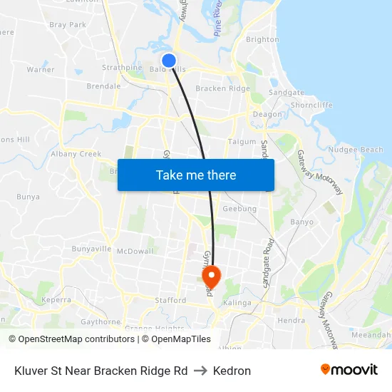 Kluver St Near Bracken Ridge Rd to Kedron map