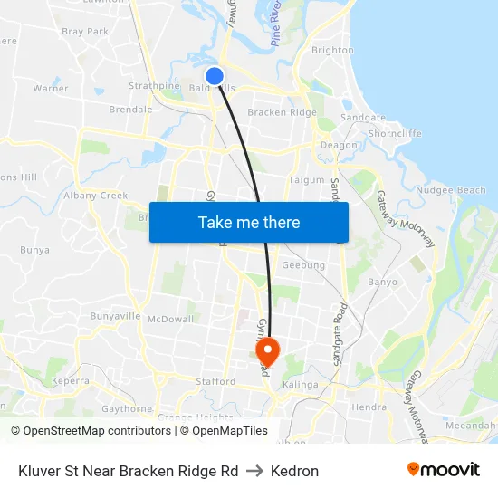 Kluver St Near Bracken Ridge Rd to Kedron map