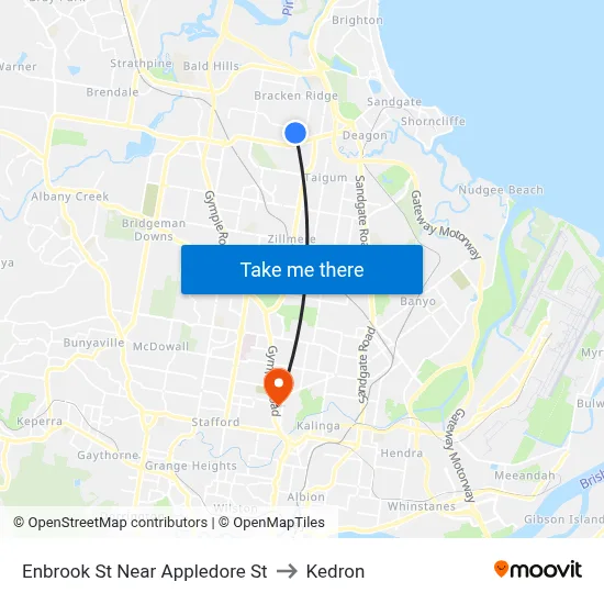 Enbrook St Near Appledore St to Kedron map