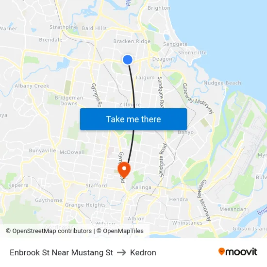 Enbrook St Near Mustang St to Kedron map