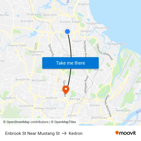 Enbrook St Near Mustang St to Kedron map