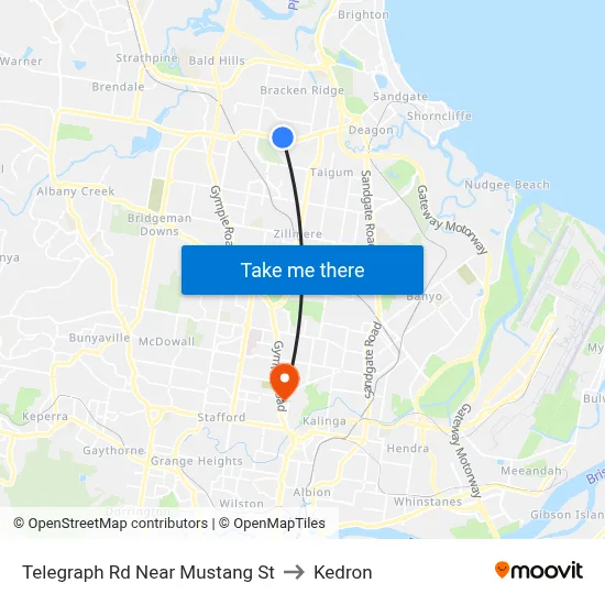 Telegraph Rd Near Mustang St to Kedron map