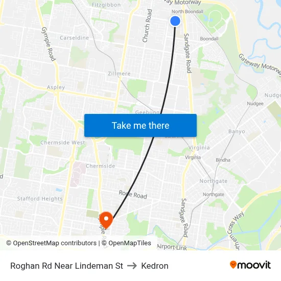 Roghan Rd Near Lindeman St to Kedron map