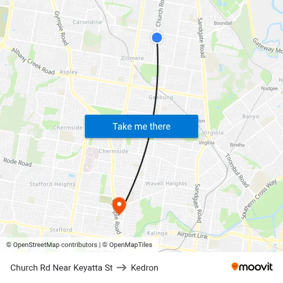 Church Rd Near Keyatta St to Kedron map