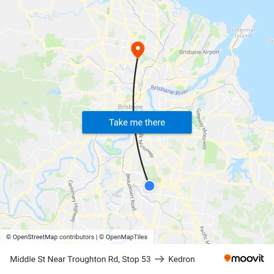 Middle St Near Troughton Rd, Stop 53 to Kedron map
