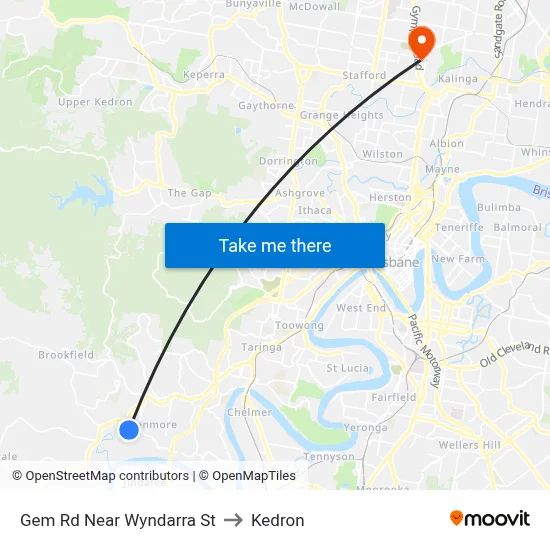 Gem Rd Near Wyndarra St to Kedron map