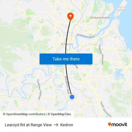 Learoyd Rd at Range View to Kedron map