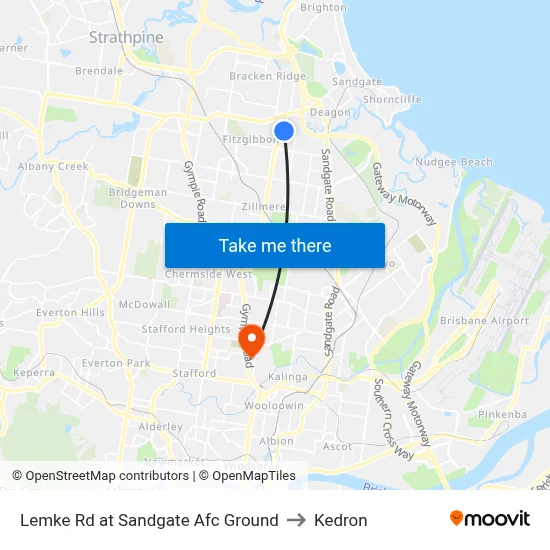 Lemke Rd at Sandgate Afc Ground to Kedron map