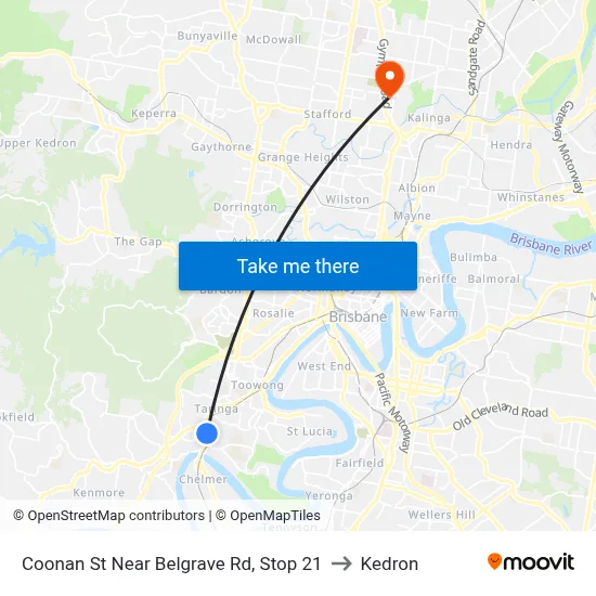 Coonan St Near Belgrave Rd, Stop 21 to Kedron map