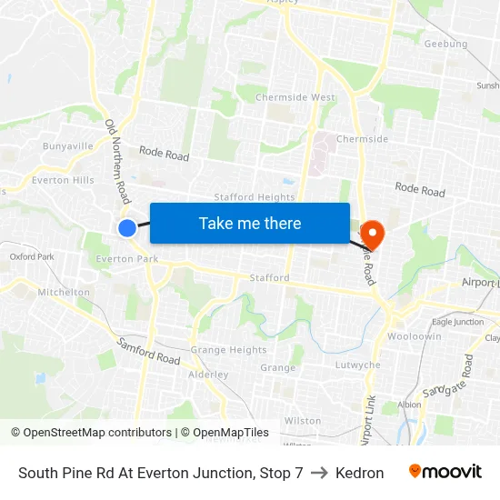 South Pine Rd At Everton Junction, Stop 7 to Kedron map