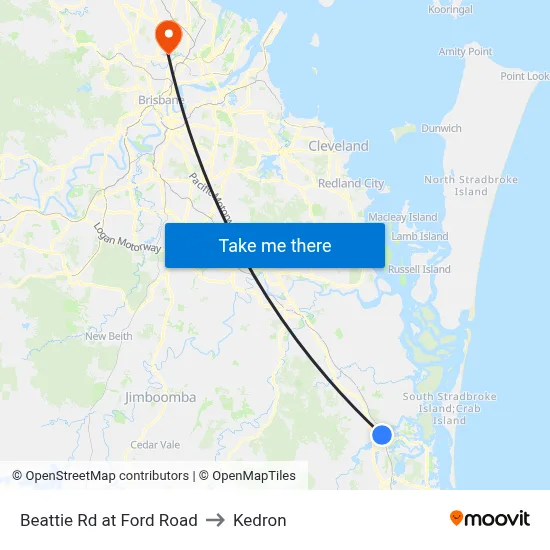 Beattie Rd at Ford Road to Kedron map