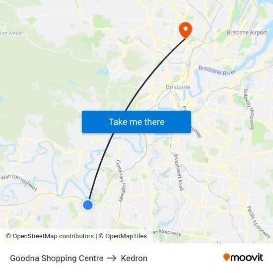 Goodna Shopping Centre to Kedron map