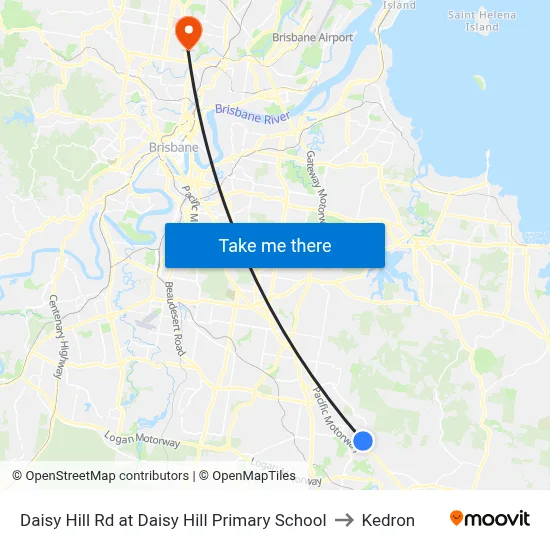 Daisy Hill Rd at Daisy Hill Primary School to Kedron map