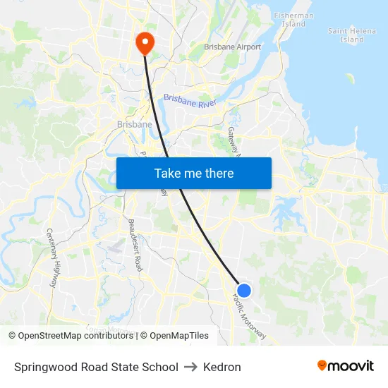 Springwood Road State School to Kedron map