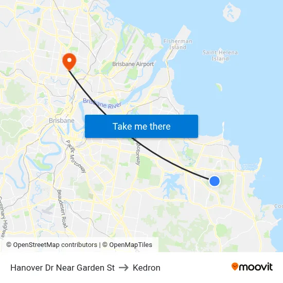 Hanover Dr Near Garden St to Kedron map