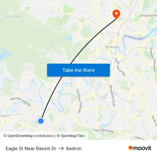 Eagle St Near Bassili Dr to Kedron map