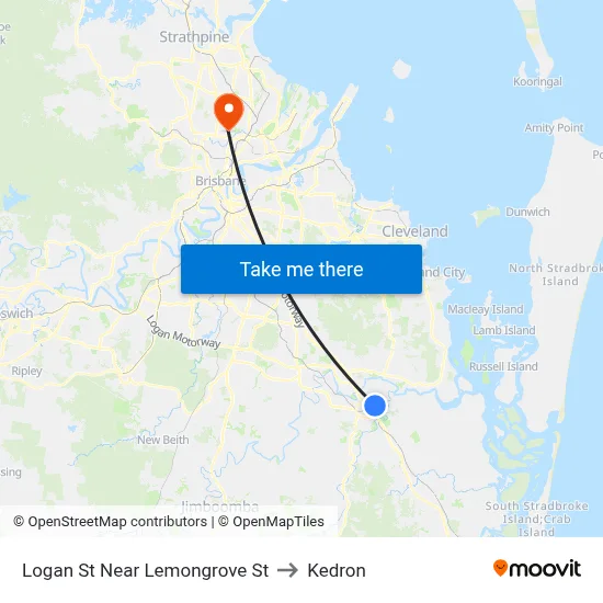 Logan St Near Lemongrove St to Kedron map