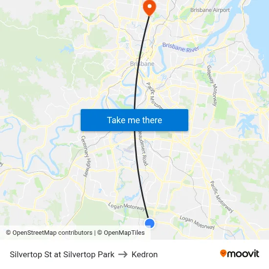 Silvertop St at Silvertop Park to Kedron map