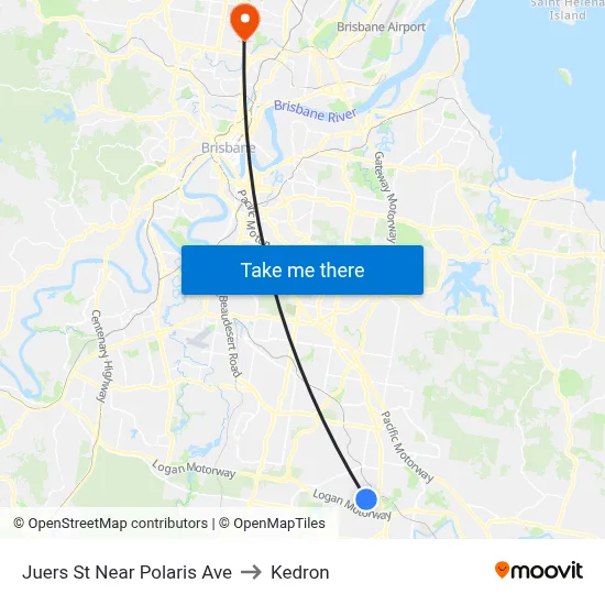 Juers St Near Polaris Ave to Kedron map