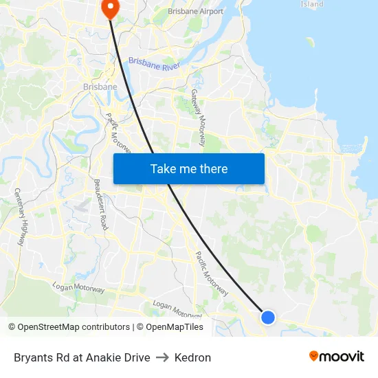 Bryants Rd at Anakie Drive to Kedron map