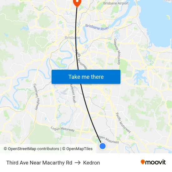 Third Ave Near Macarthy Rd to Kedron map