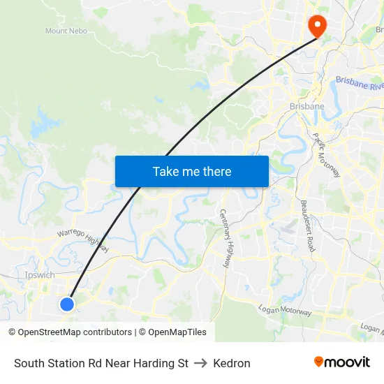 South Station Rd Near Harding St to Kedron map