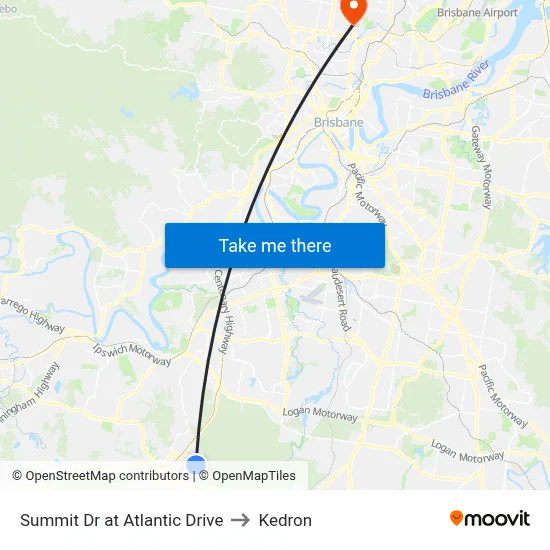 Summit Dr at Atlantic Drive to Kedron map