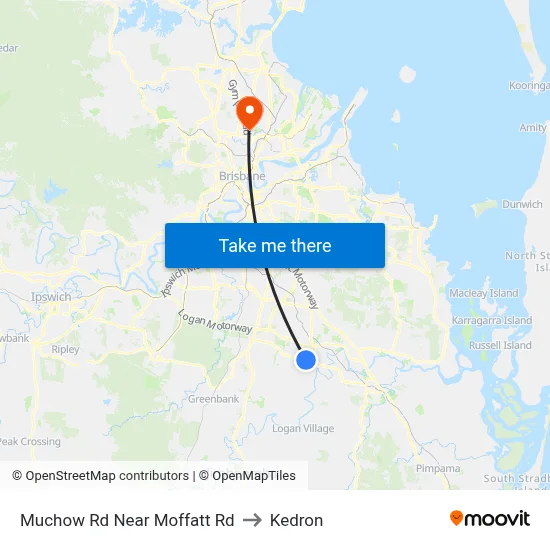 Muchow Rd Near Moffatt Rd to Kedron map