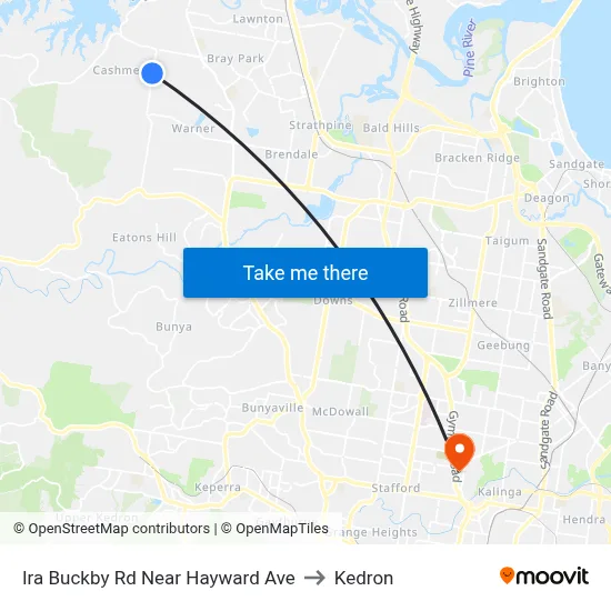 Ira Buckby Rd Near Hayward Ave to Kedron map