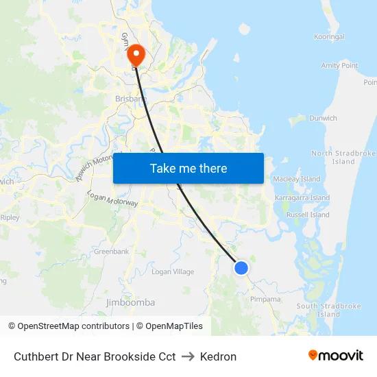 Cuthbert Dr Near Brookside Cct to Kedron map