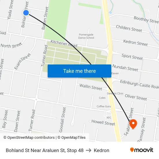 Bohland St Near Araluen St, Stop 48 to Kedron map