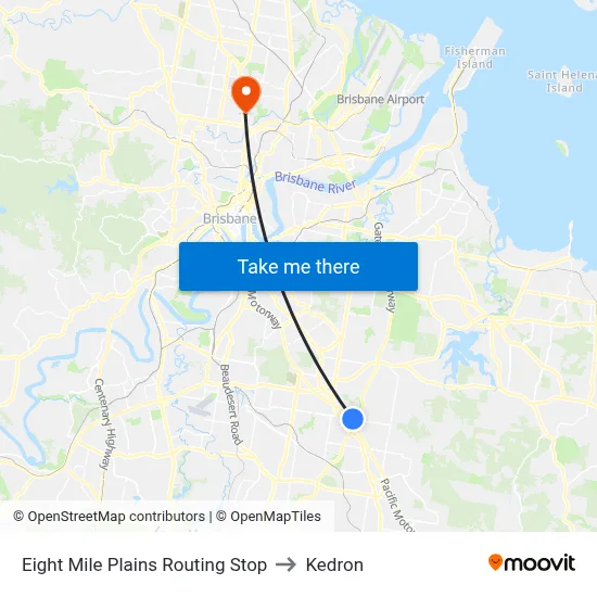 Eight Mile Plains Routing Stop to Kedron map
