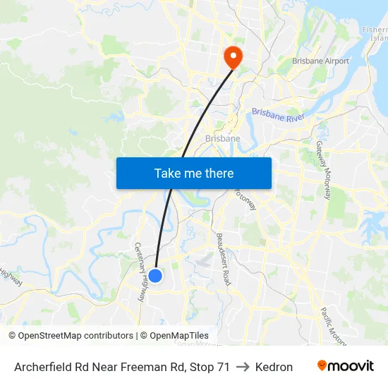 Archerfield Rd Near Freeman Rd, Stop 71 to Kedron map