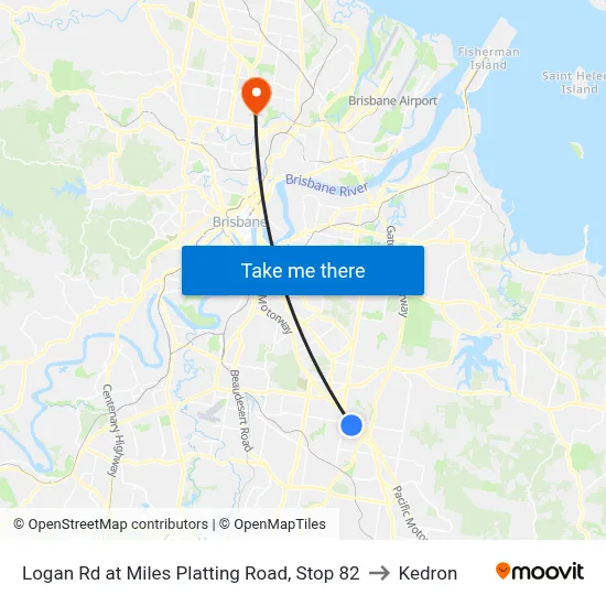 Logan Rd at Miles Platting Road, Stop 82 to Kedron map