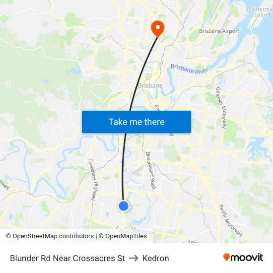 Blunder Rd Near Crossacres St to Kedron map