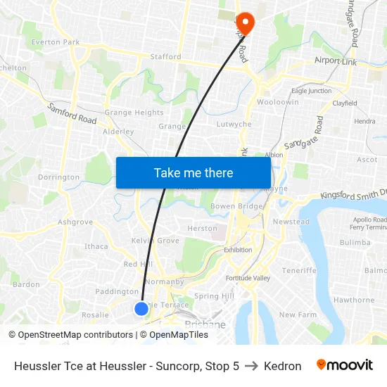 Heussler Tce at Heussler - Suncorp, Stop 5 to Kedron map