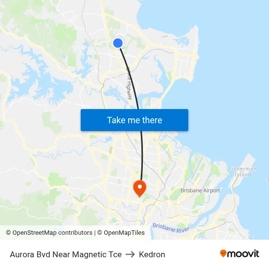 Aurora Bvd Near Magnetic Tce to Kedron map