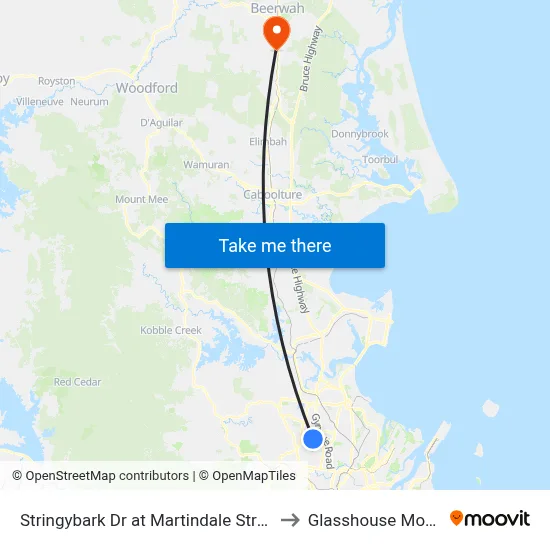 Stringybark Dr at Martindale Street, Stop 47 to Glasshouse Mountains map