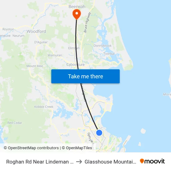 Roghan Rd Near Lindeman St to Glasshouse Mountains map