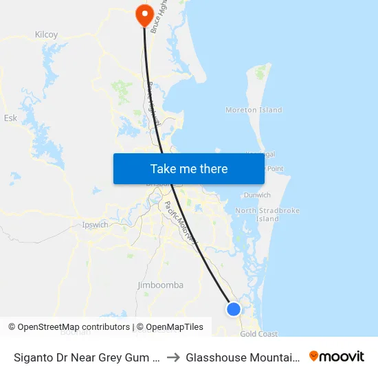 Siganto Dr Near Grey Gum St to Glasshouse Mountains map