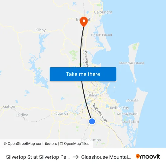 Silvertop St at Silvertop Park to Glasshouse Mountains map
