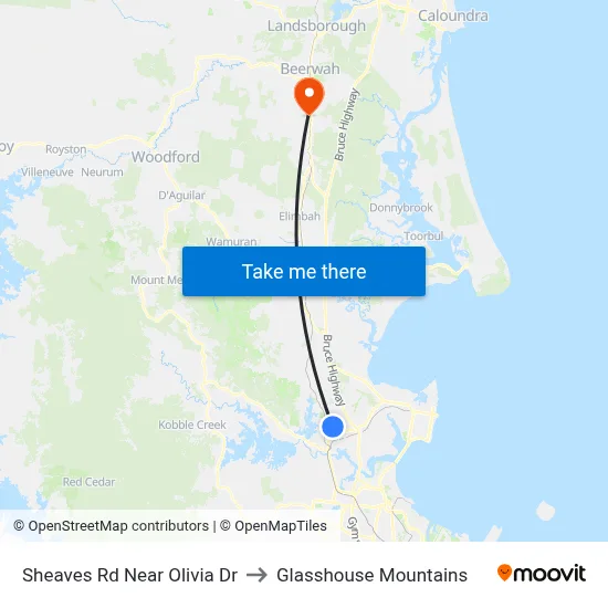 Sheaves Rd Near Olivia Dr to Glasshouse Mountains map