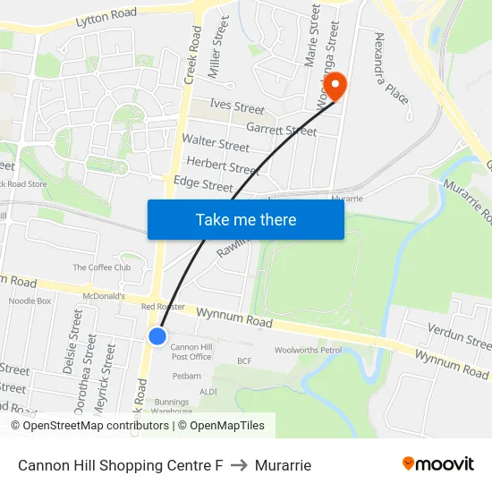 Cannon Hill Shopping Centre F to Murarrie map