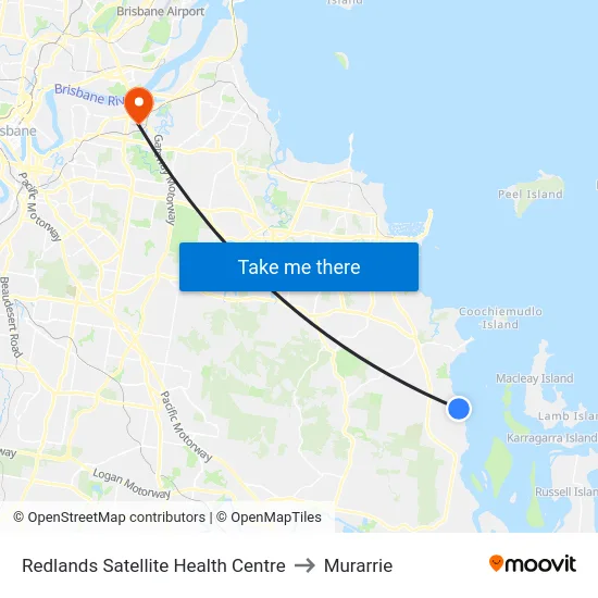 Redlands Satellite Health Centre to Murarrie map