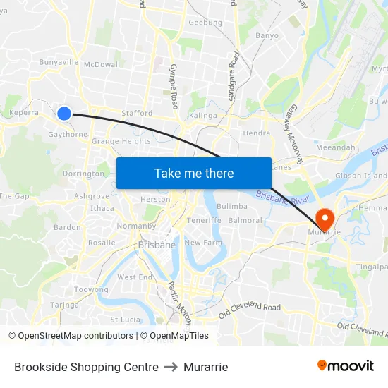 Brookside Shopping Centre to Murarrie map