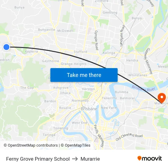 Ferny Grove Primary School to Murarrie map