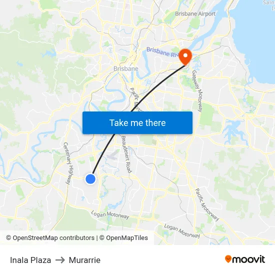 Inala Plaza to Murarrie map