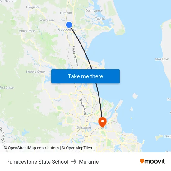 Pumicestone State School to Murarrie map