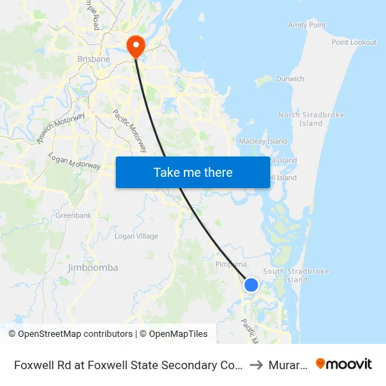 Foxwell Rd at Foxwell State Secondary College to Murarrie map