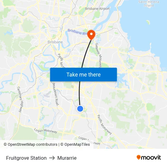 Fruitgrove Station to Murarrie map